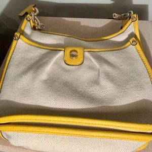 Natural Purse Shoulder Canvas Crossbody Bag Tote by Calvin Klein